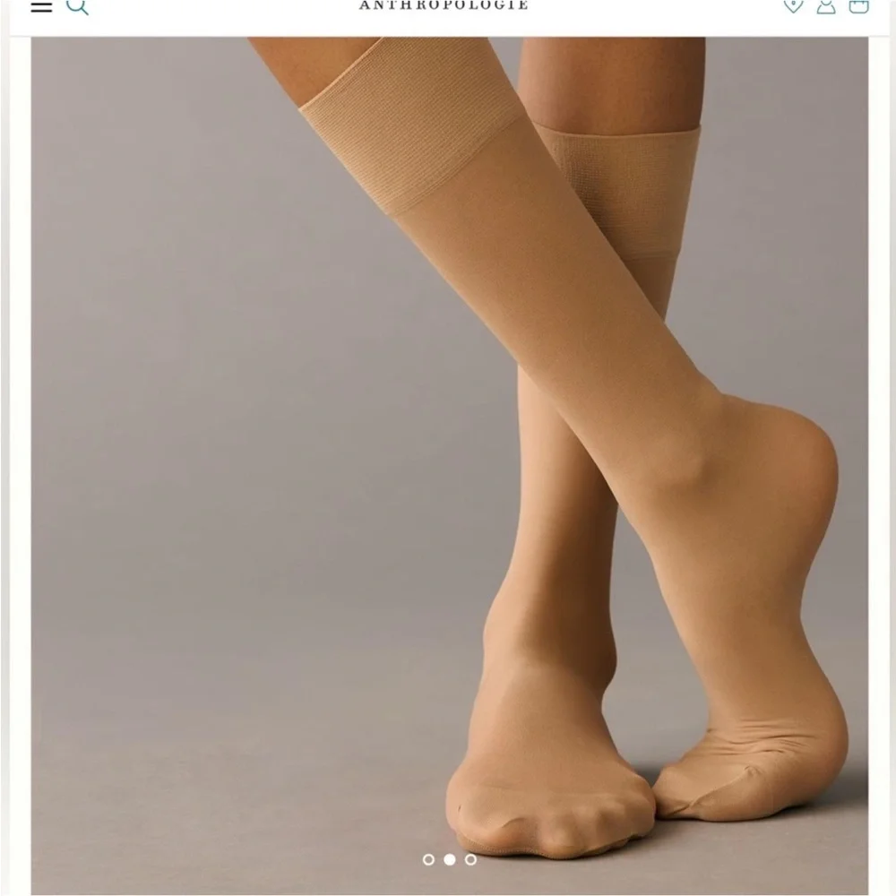 NWT Anthropologie Bea knee high beige stockings❤️❤️❤️❤️
